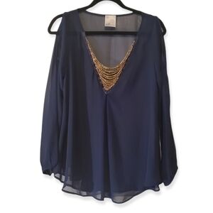 Jella Couture sheer blouse